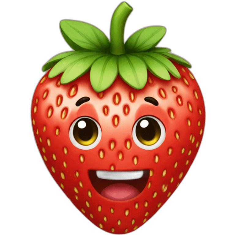 À strawberry  emoji