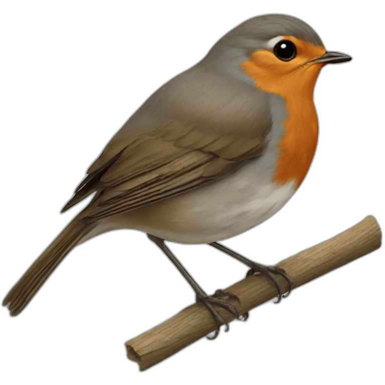 round circular european robin emoji