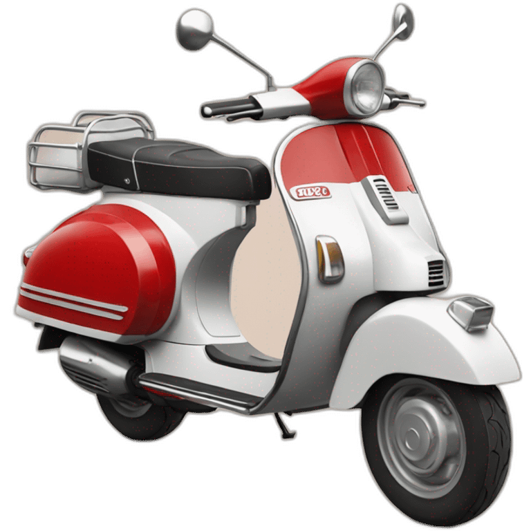 Vespa roja emoji