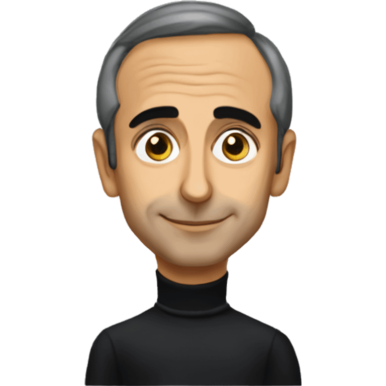 Eric Zemmour sur un chat noir emoji