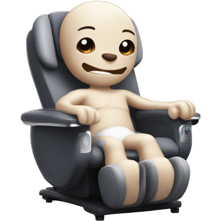 Stitch in a massage chair  emoji