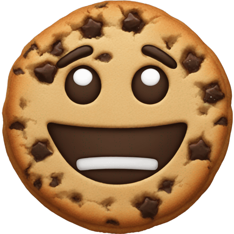 freaky cookie emoji