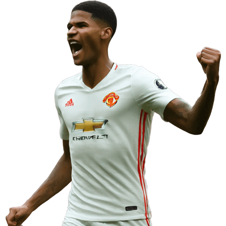 Rashford celebrating emoji