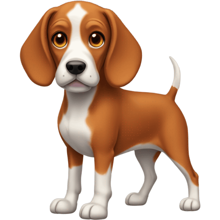 Red beagle emoji