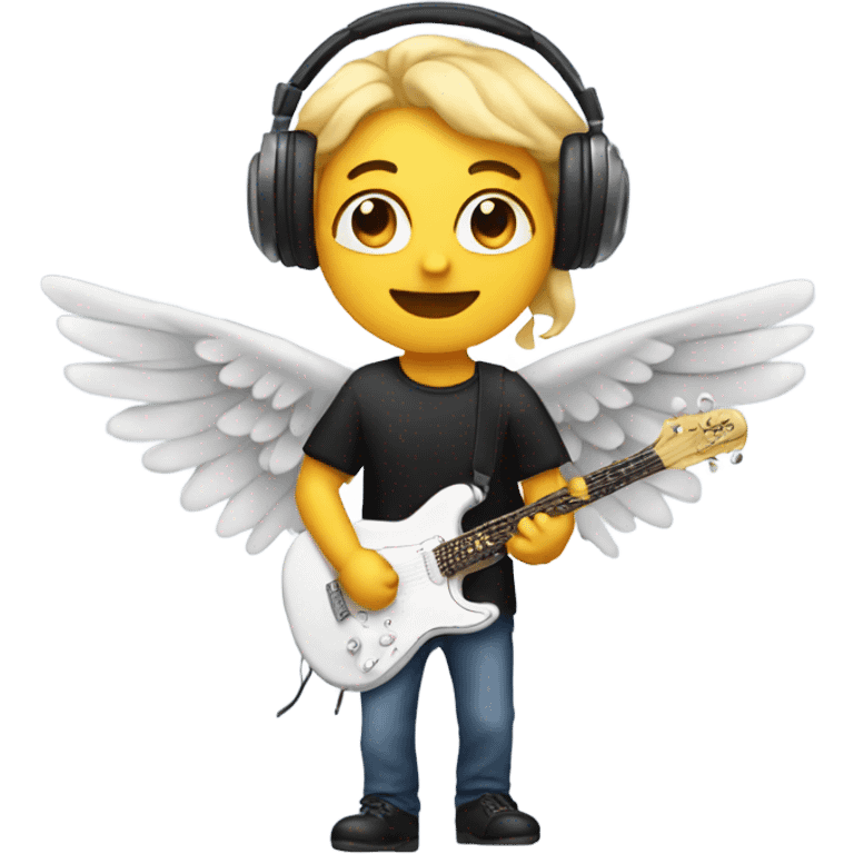 music not with angel wings emoji