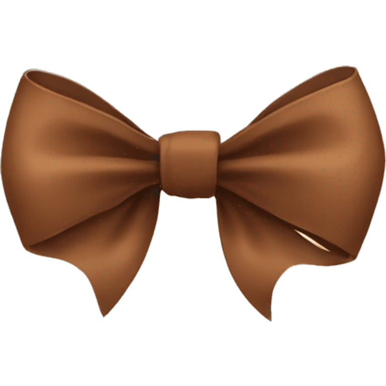 brown bow cute emoji