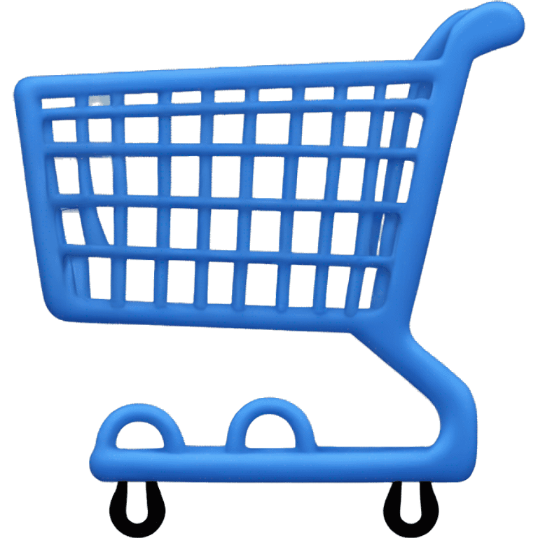 Walmart blue shopping cart emoji