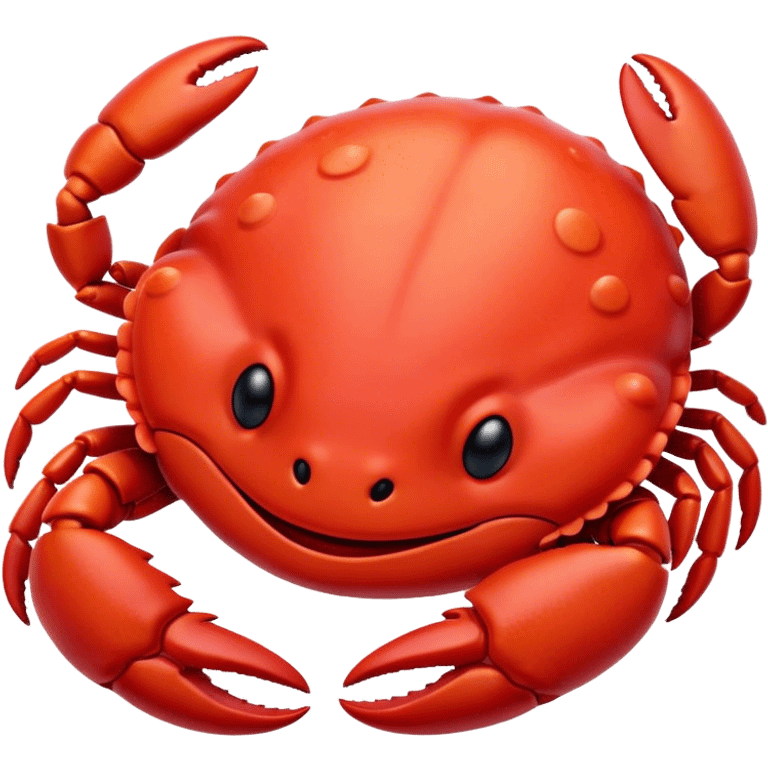 Meme-Worthy Cute Sleeping Red Crab Portrait Emoji, Head resting peacefully with a contented smile, showcasing a robust, vivid scarlet carapace and softly closed eyes in serene slumber, Simplified yet adorably endearing features, highly detailed, glowing with a soft, drowsy ocean light, high shine, relaxed and utterly lovable, stylized with an air of playful laziness, soft glowing outline, capturing the essence of a sleeping red crab that feels destined to become the next viral icon of adorable rest! emoji