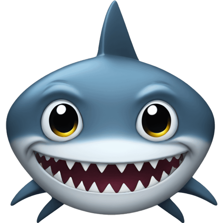 Shark with lashes emoji