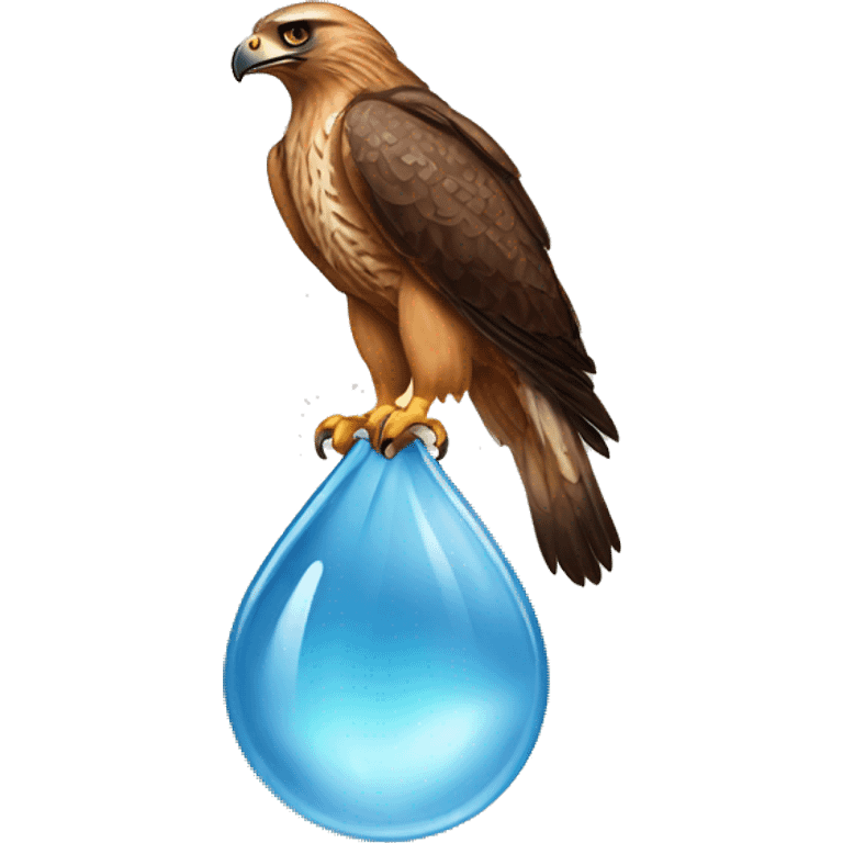 hawk water drop emoji