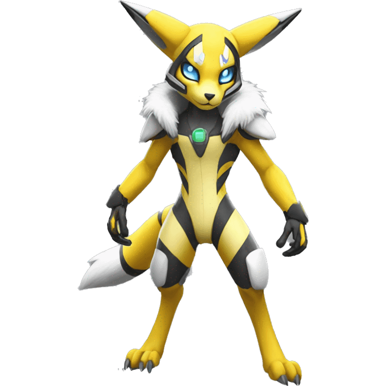 Cool Metabee Renamon Zeraora Full body emoji