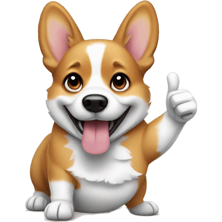 Corgi thumbs up emoji