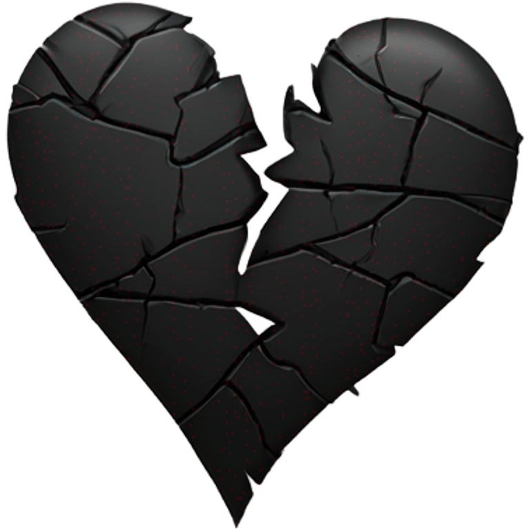 Heartbreak black emoji