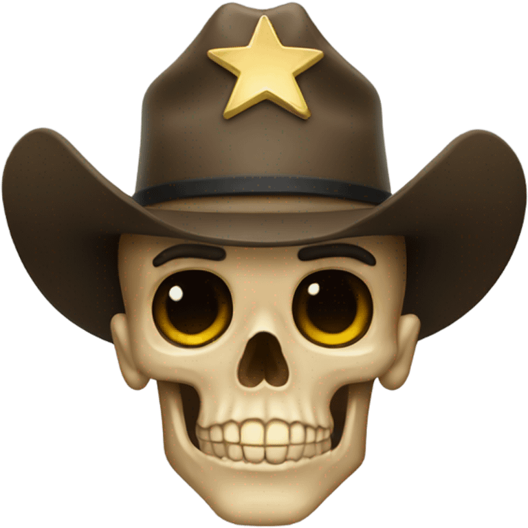 Skull sheriff emoji