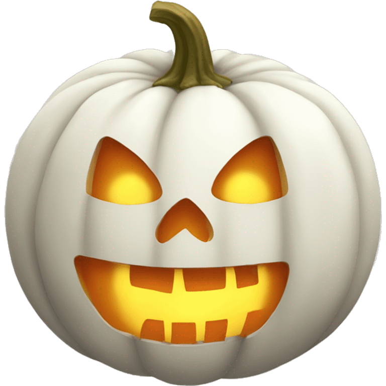 White pumpkin emoji