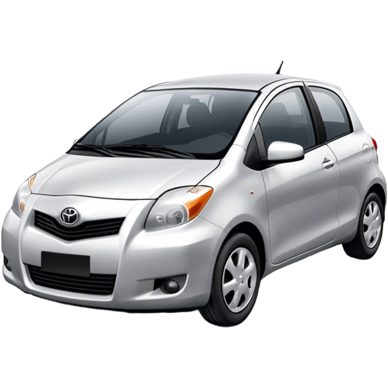 Toyota Yaris car 2007 emoji