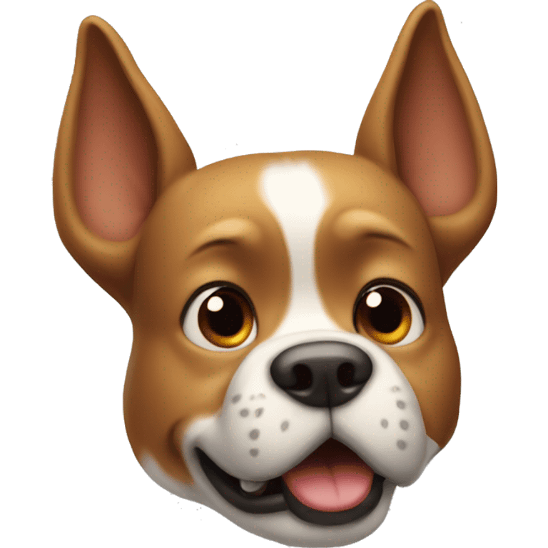 The funny dog head emoji