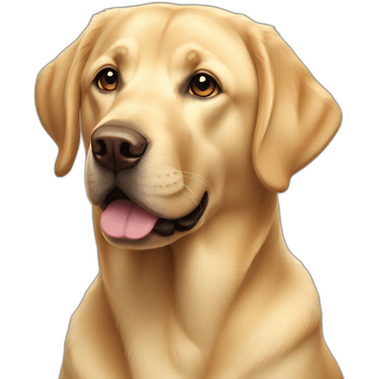 golden labrador emoji