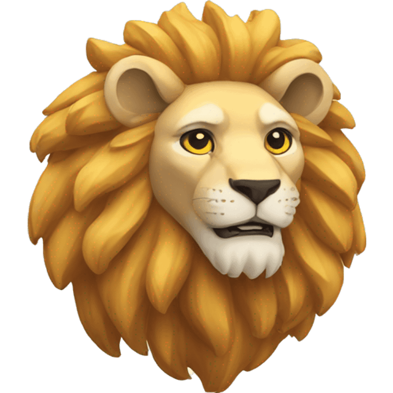 Isometric lion emoji