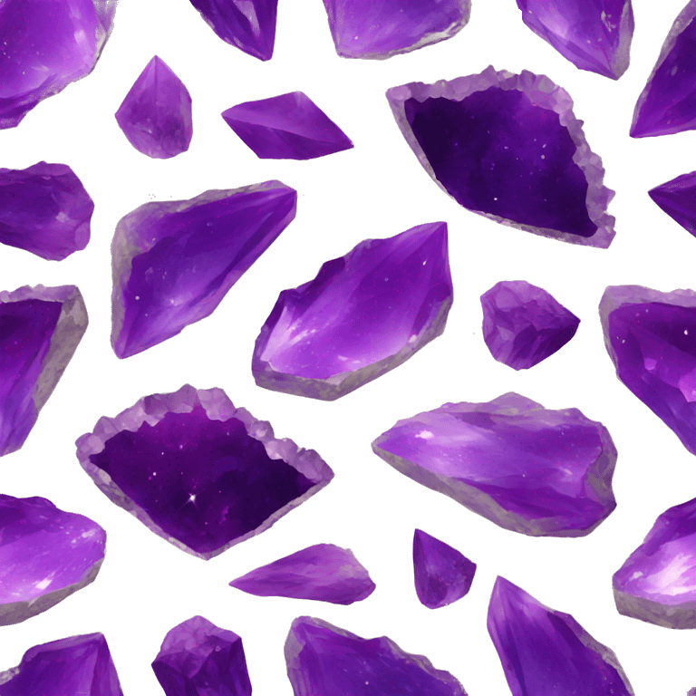 Purple crystal geode emoji