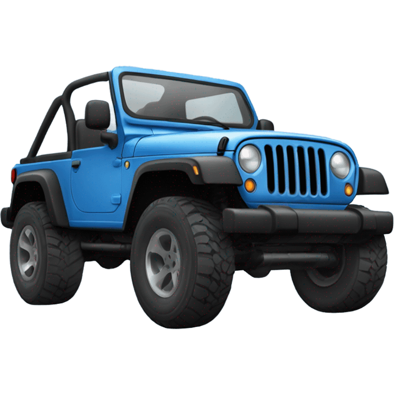 Jeep scrambler blue with short hard top emoji