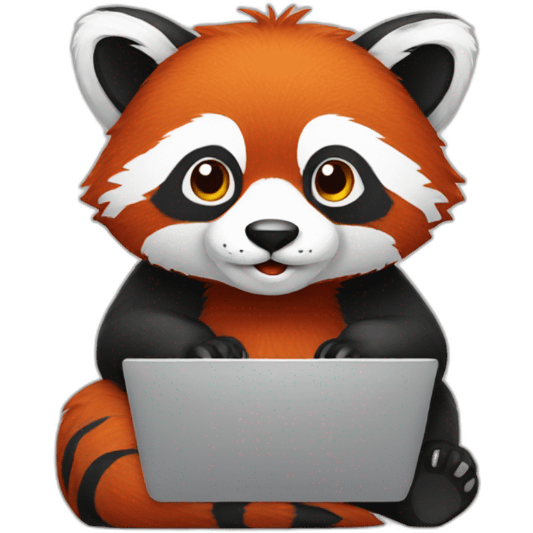 redpanda-typing-on-laptop emoji