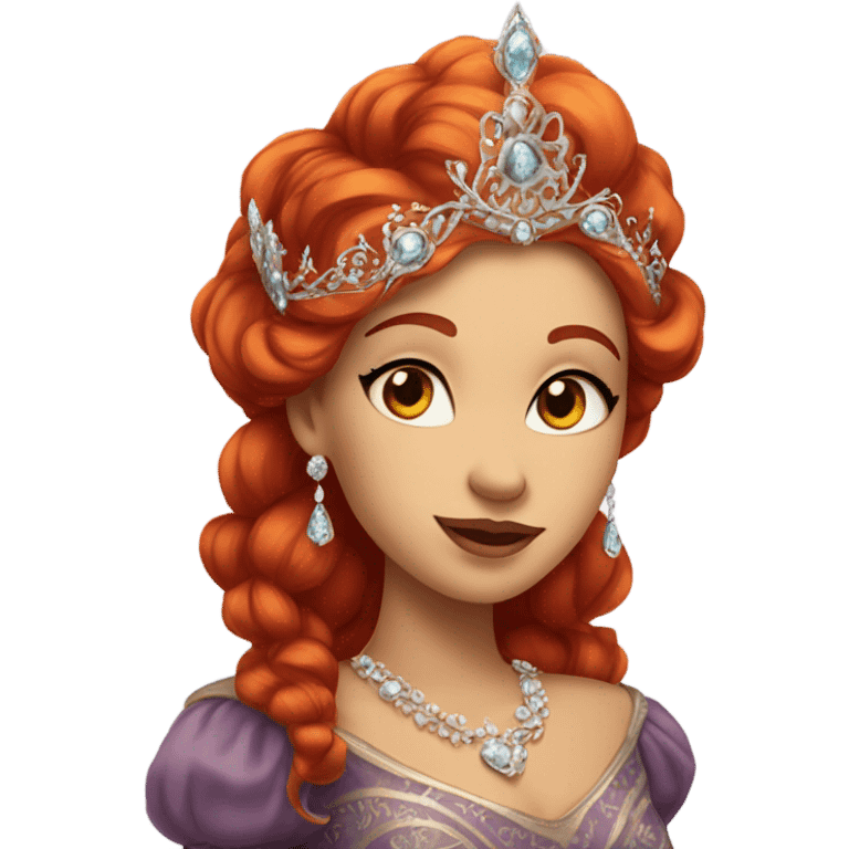 Redhead princess emoji