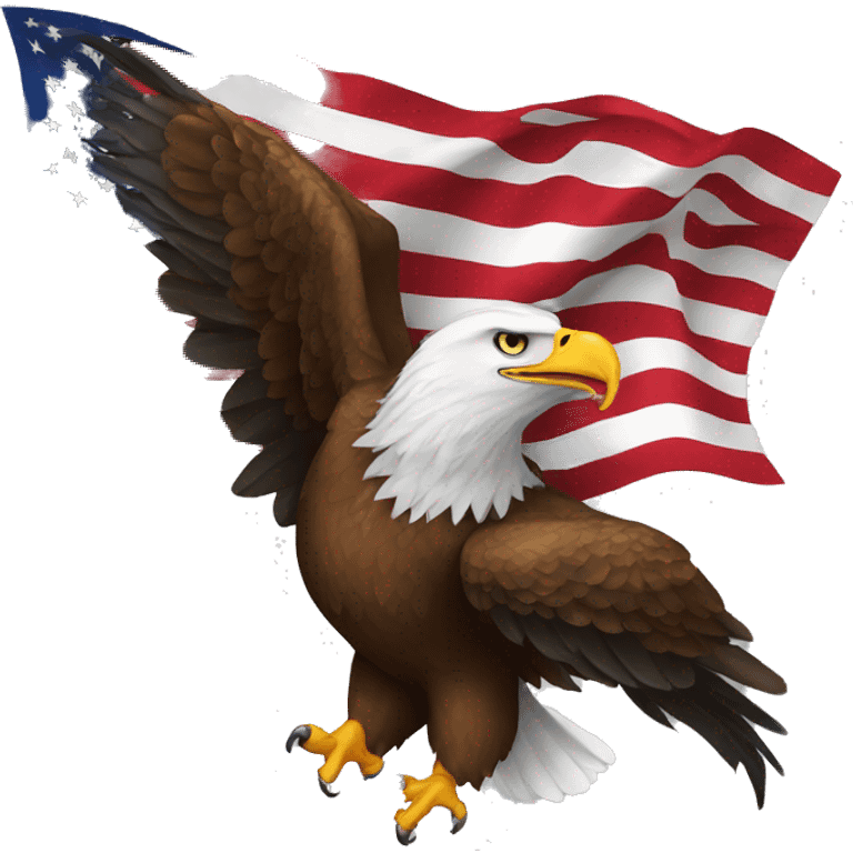 eagle-with-american-flag emoji