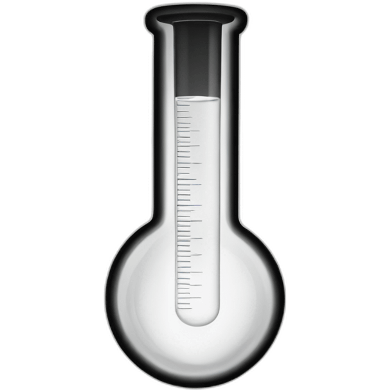 black white chemistry pictogram test tube emoji