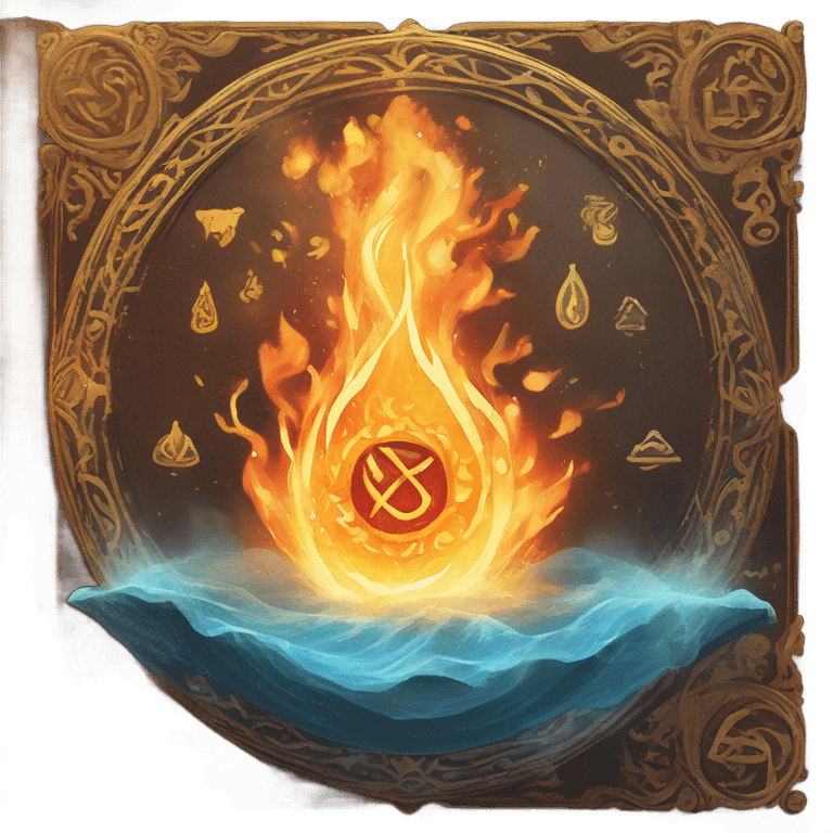 magical elemental book emoji