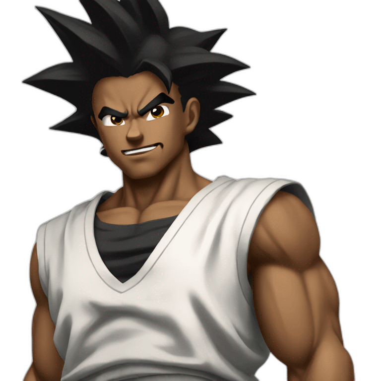 black san goku emoji