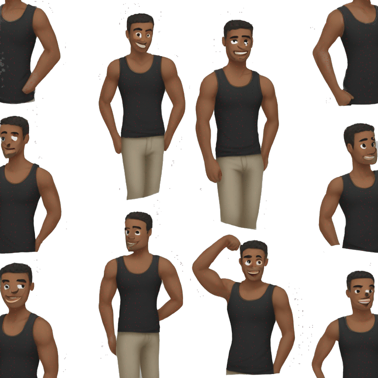 black tank top emoji