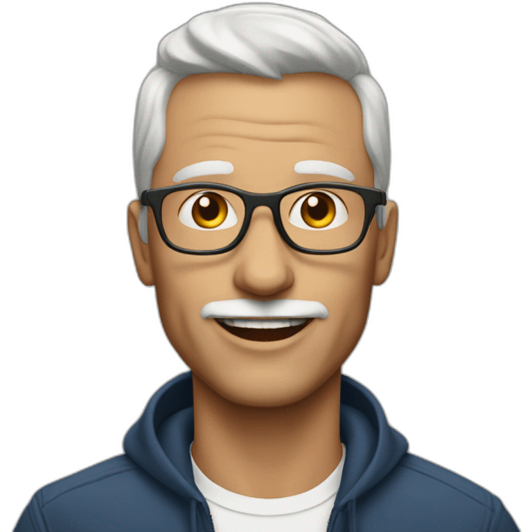 53 year old white gay man in new york city emoji