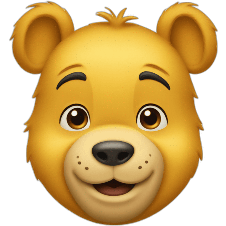 Face of Winnie the pooh emoji