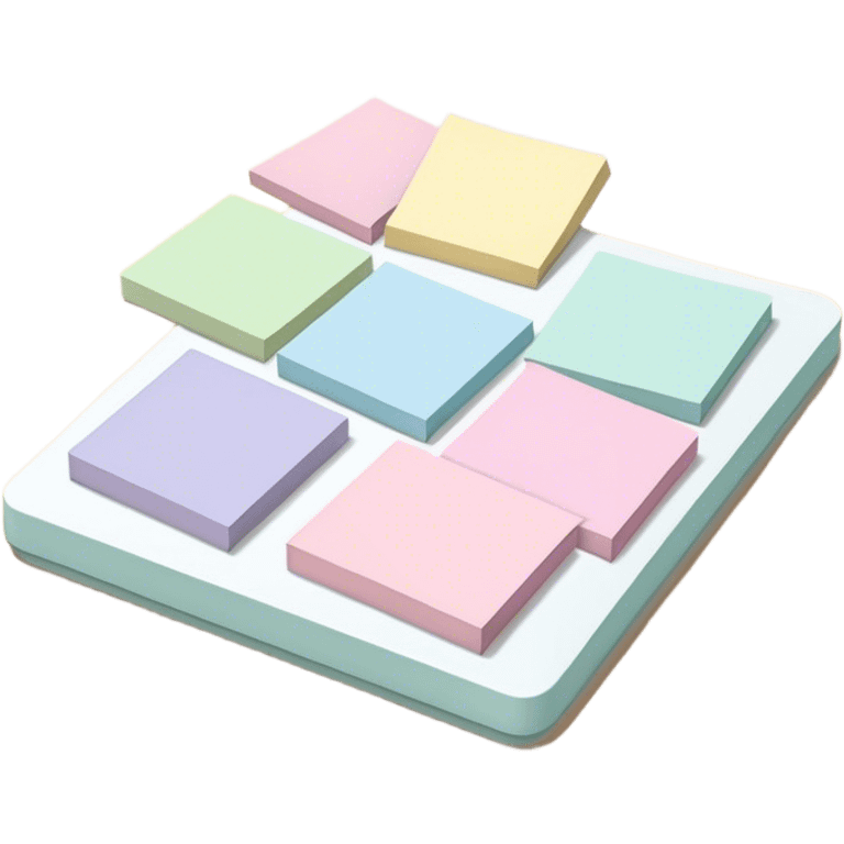 pastel sticky notes emoji