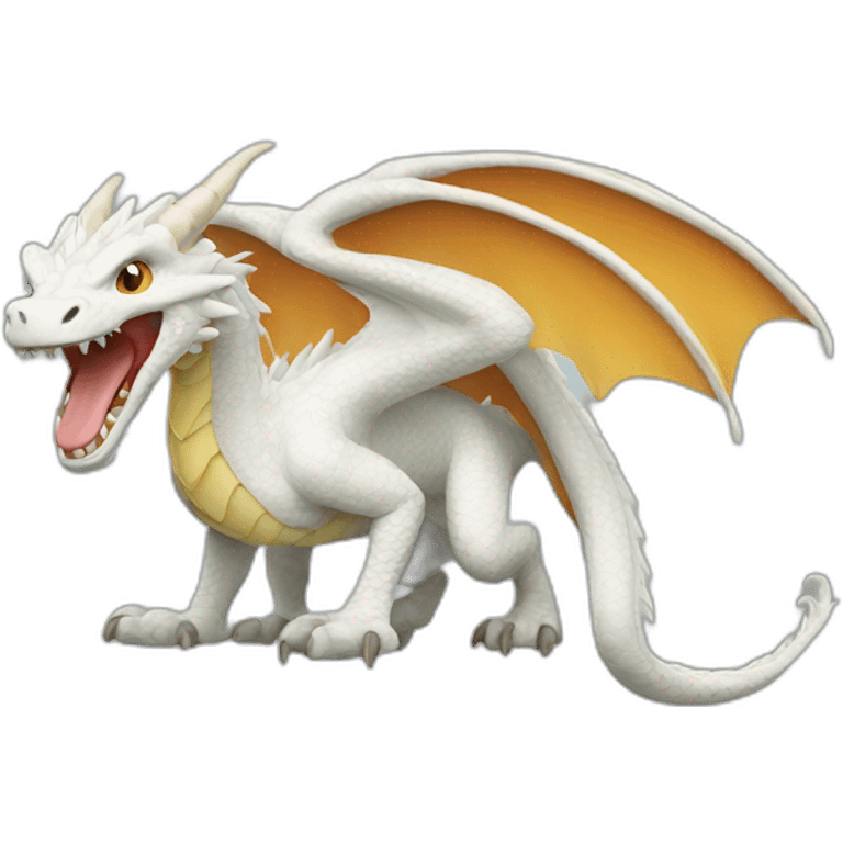 Dragon blanc emoji