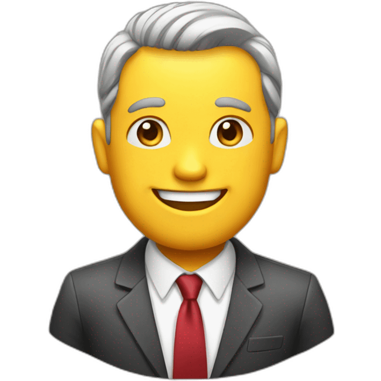 Happy businessman emoji