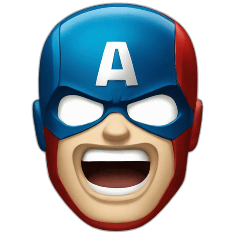 Captain america roaring emoji