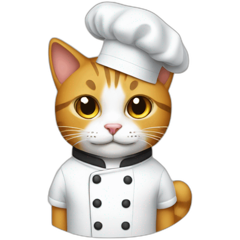 Cat with a chef hat emoji