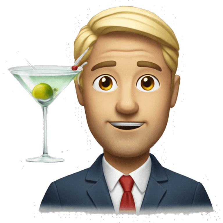 expressing martini  emoji