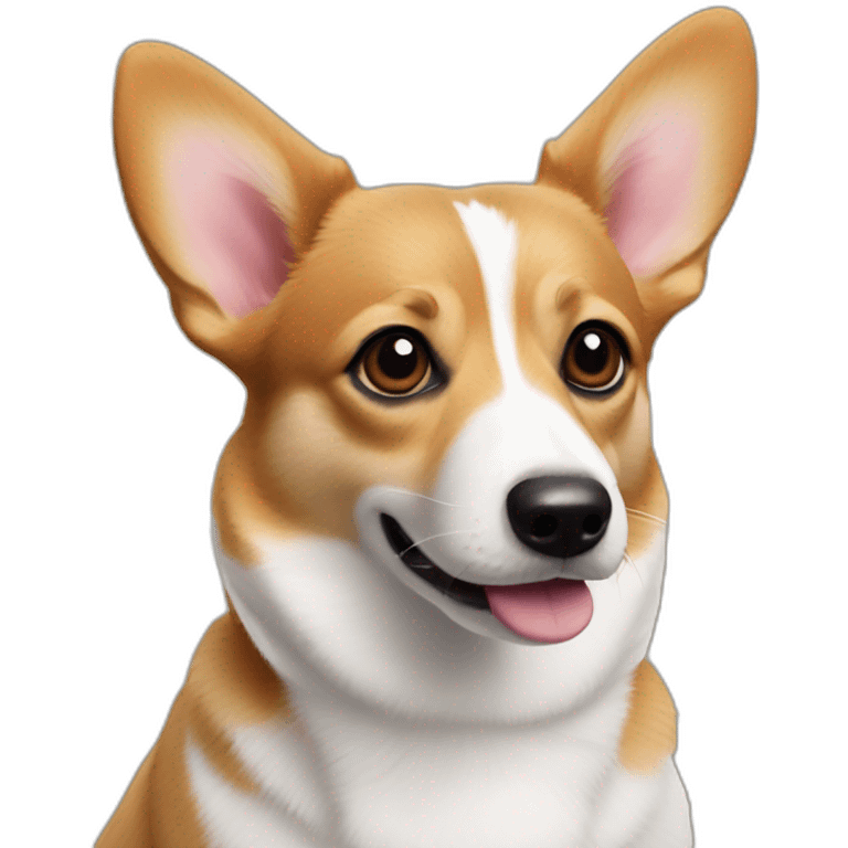 Corgi jack Russel mix no white fur emoji