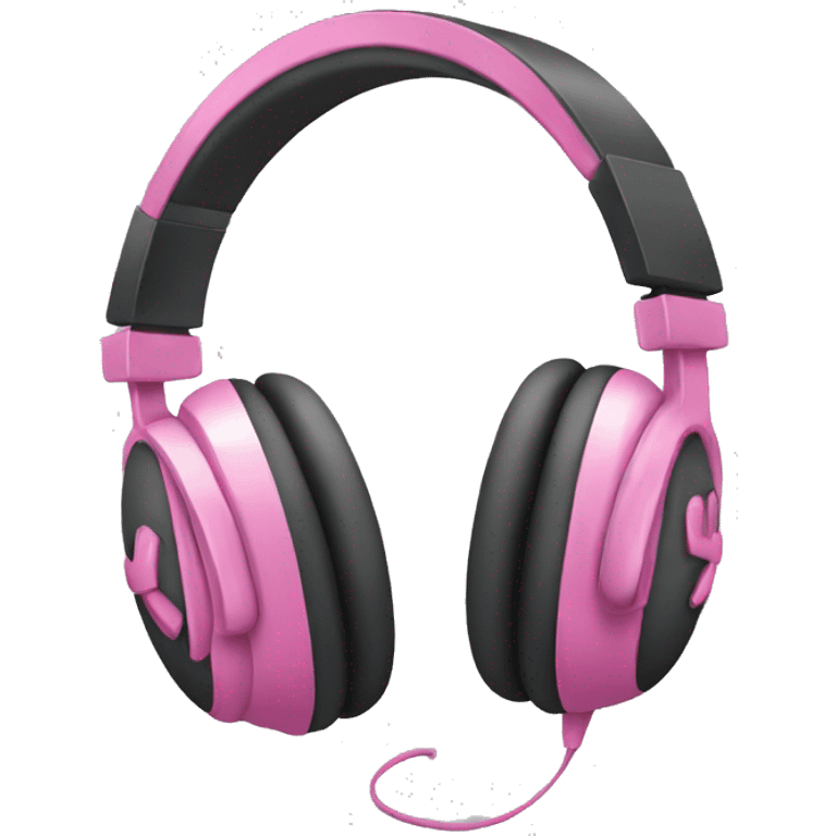 Headphones with pink bows emoji