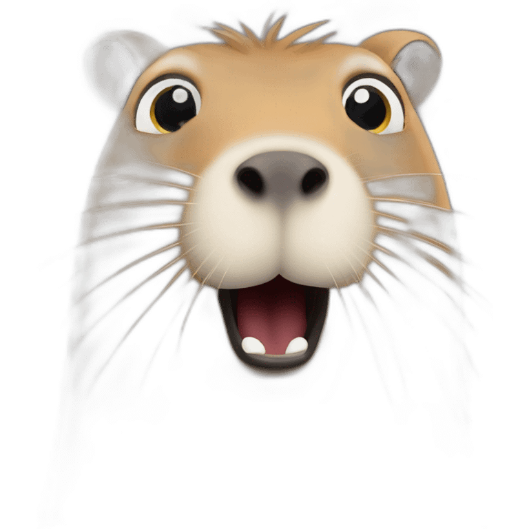 capybara is shocked emoji