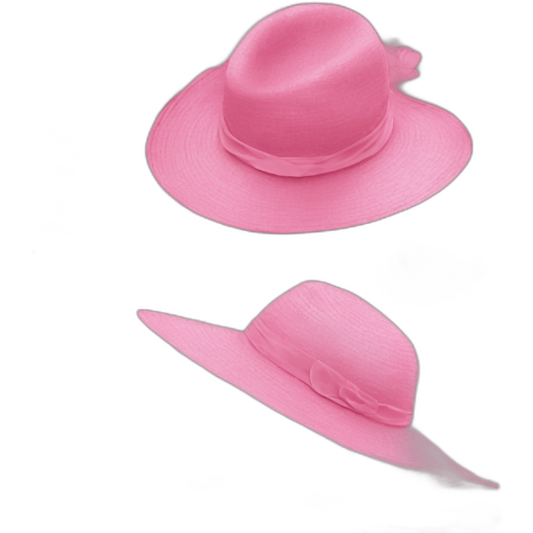 sun hat pink emoji