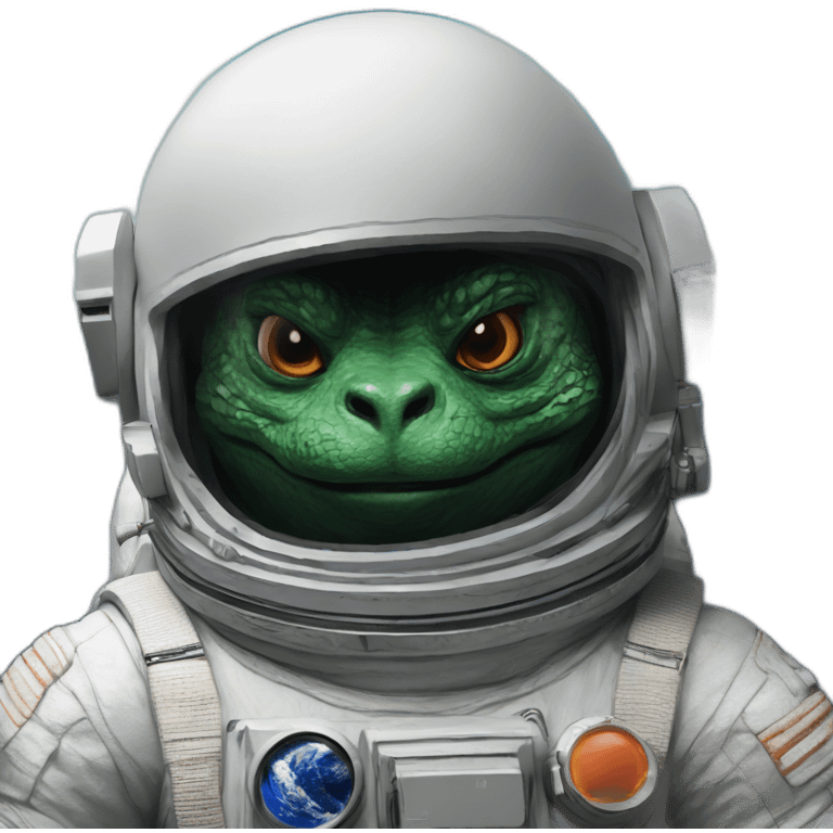 Godzilla astronaut emoji