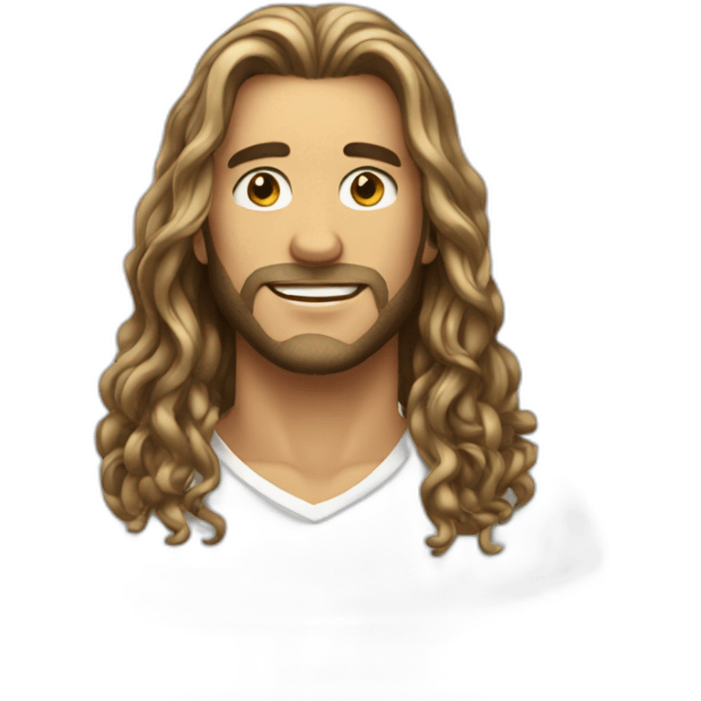 mens sexy long hair emoji