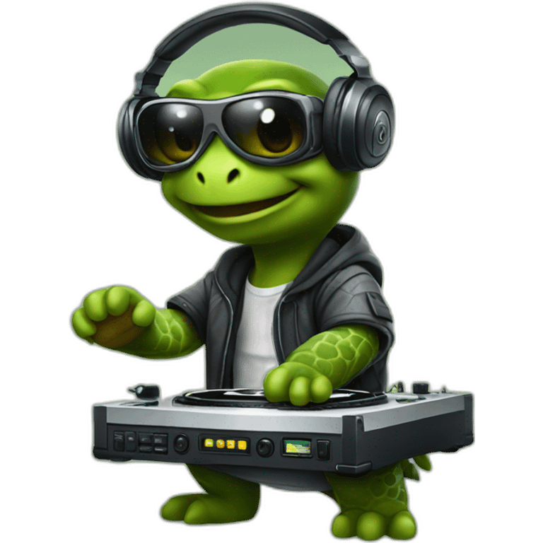 dj turtle emoji