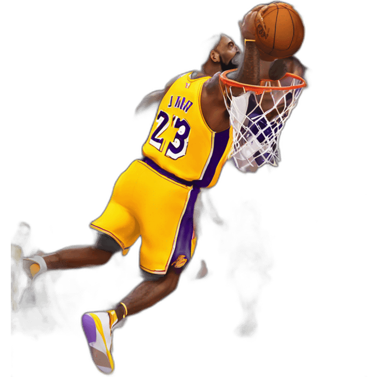 LeBron dunk sur Kobe emoji