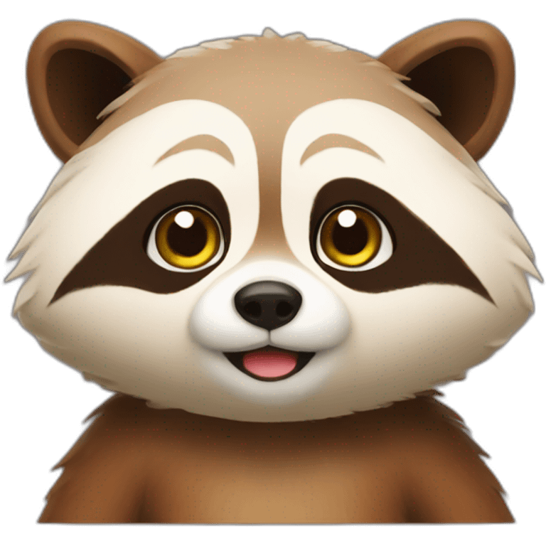 Un tanuki emoji