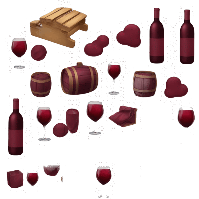 Wine red items emoji